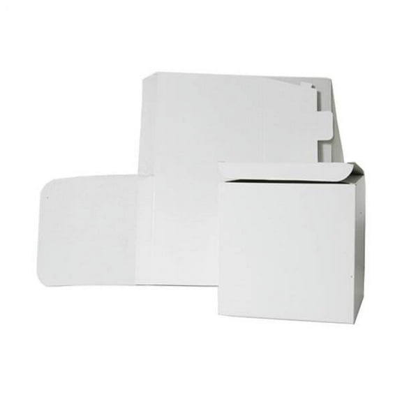 JAM Paper White Cardstock Gift Boxes, 4" x 4"