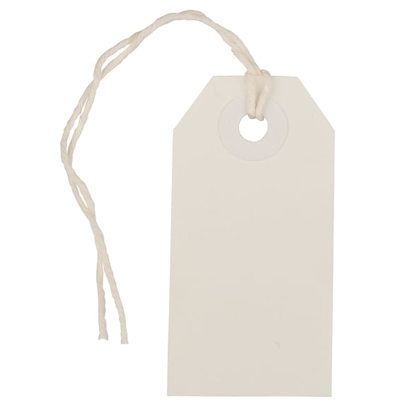 JAM Paper White Tiny Gift Tags, 2 3/4 x 1 3/8 inches, 100/Pack