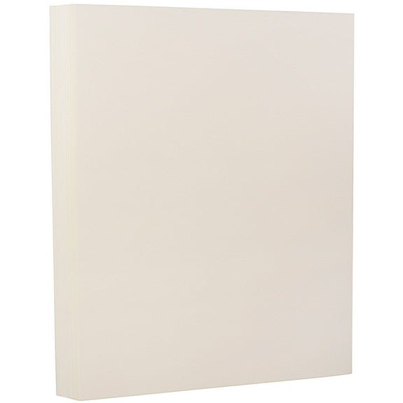 JAM Paper Wove Paper, 8.5x11, 24lb Natural White, 100 per Pack