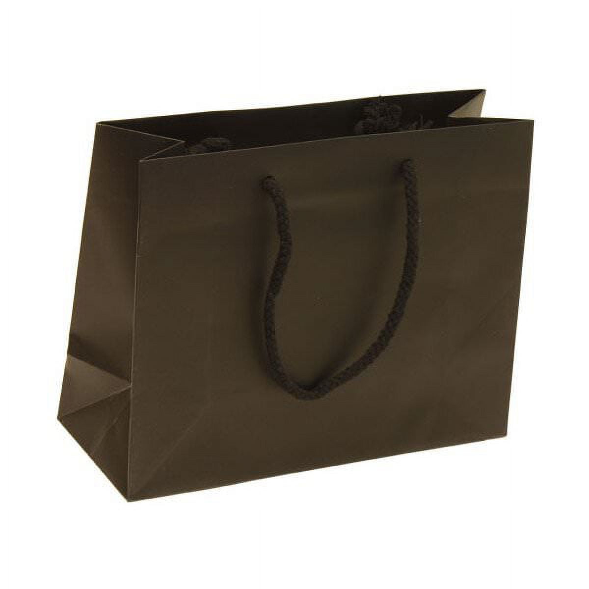 JAM Paper X-Large Glossy Gift Bags, 17 x 13 x 6, Black, 100/Pack