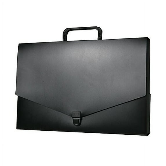 JAM Plastic Buckle Portfolio, 10x15x2, Black, 1/Pack