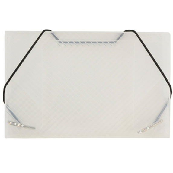 JAM Plastic Business Card Holder Case, 1/Pack, Clear Grid