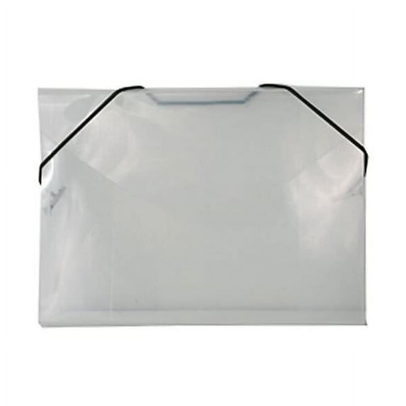 JAM Plastic Elastic Portfolio, 5.5x7.5x.4, 1/Pack, Clear