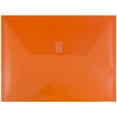 thumbnail image 1 of JAM Plastic Hook & Loop Envelopes, 9.8x13, 12/Pack, Orange, 1 of 4