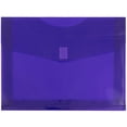 thumbnail image 1 of JAM Plastic Hook & Loop Envelopes, 9.8x13x2, 12/Pack, Purple, 2 Inch Expansion, 1 of 4