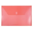 thumbnail image 1 of JAM Plastic Hook & Loop Envelopes, 9.8x14.5, 12/Pack, Red, 1 of 3
