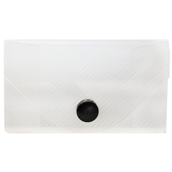 JAM Plastic Snap Business Card Holder Case, 1/Pack, Clear