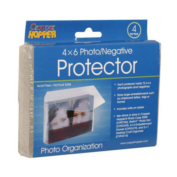 JAM Plastic Tuck Flap Portfolio, 4x6, Clear, 4/Pack
