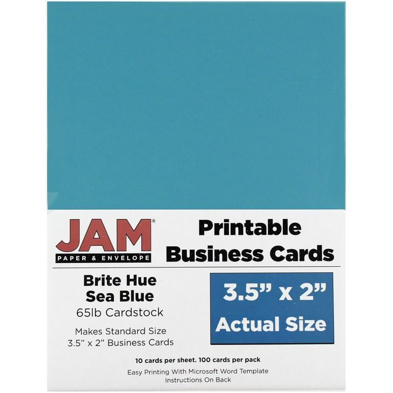 Bule Business Card Stock Template