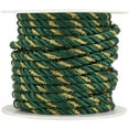 thumbnail image 1 of JAM Rope Ribbon, 15 Yards, Green with Gold, 1/Pack, 1 of 2