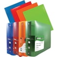 thumbnail image 1 of JAM School Assortment, Assorted Colors, 8/Pack, 4 Glossy Folders & 4 3 Inch Binders, 1 of 5