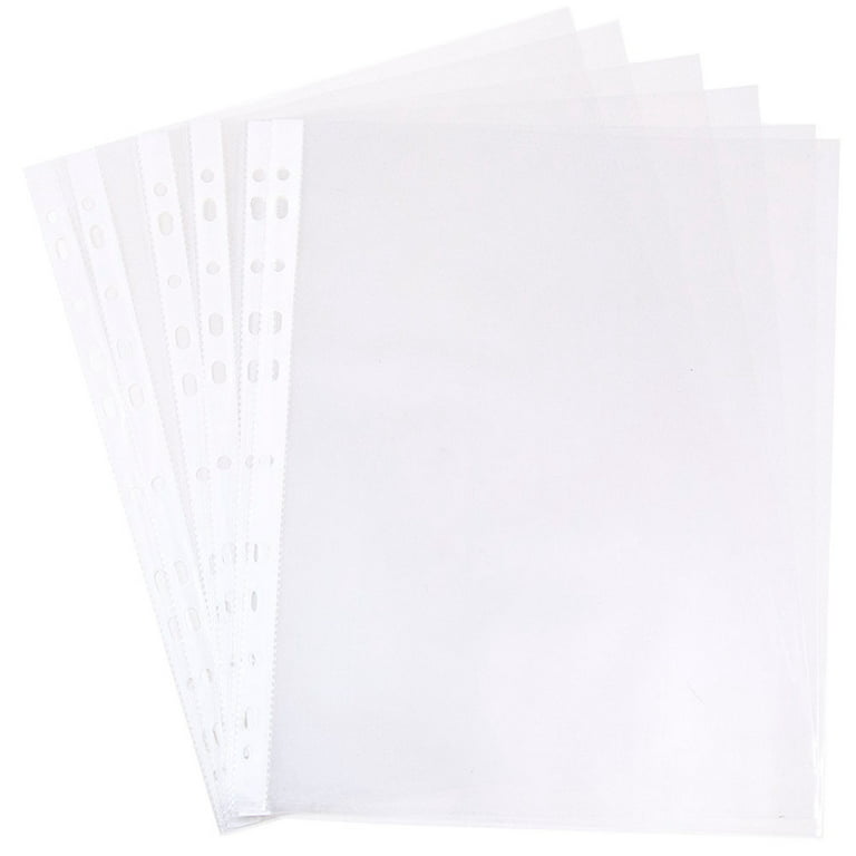 JAM Sheet Protectors, 8.5x11, Clear, 120 Sleeves/Pack 