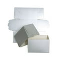 thumbnail image 1 of JAM Silver Cardstock Gift Boxes, 4" x 4", 1 of 1