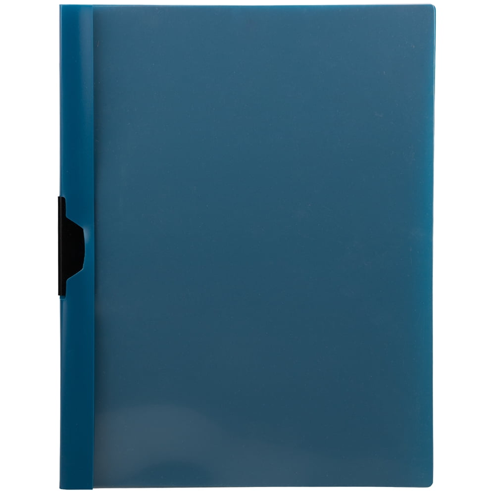 JAM Swing Lock Plastic Report Covers, 9 x 12, Blue, Sold Individually