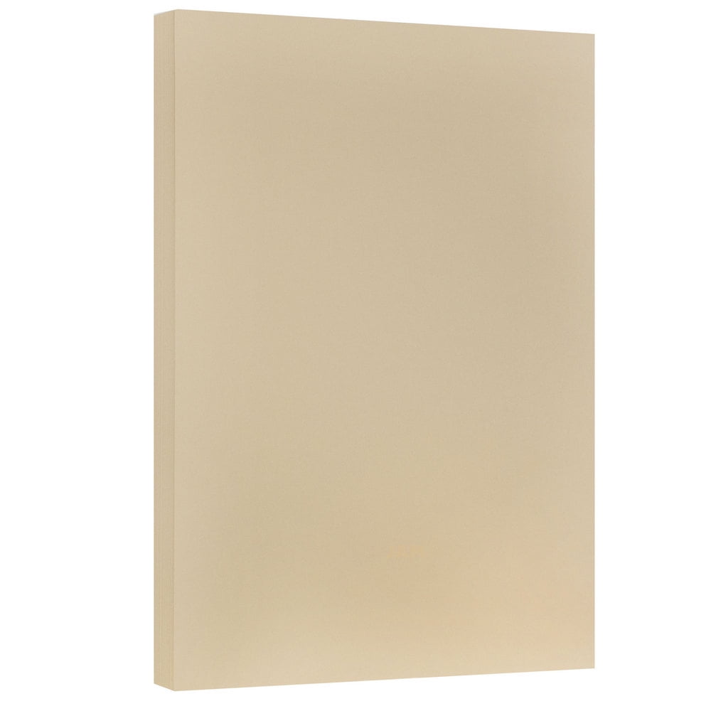 JAM Vellum Bristol Cardstock, 11x17, 50/Pack, 67lb Tan