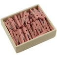 thumbnail image 1 of JAM Wood Clothespins, Pink, 50/Pack, Small 7/8 Inch Clips, 1 of 4