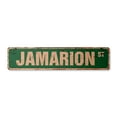 thumbnail image 1 of JAMARION Vintage Plastic Street Sign Childrens Name Room Sign | Indoor/Outdoor |  24" Wide, 1 of 4