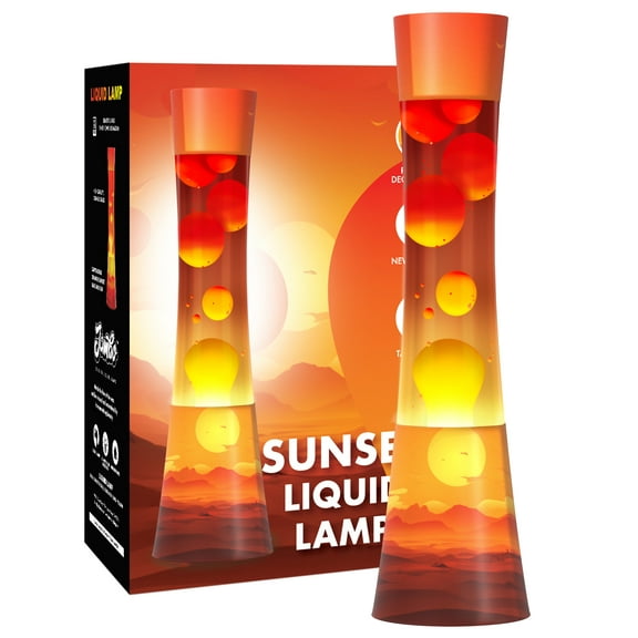 JAMBO 15.5" The Upgraded Motion Lamp, Sunset Decal Motion Light, Beautiful Home Decor, Living Room Bedroom Lamp, Relaxing Nightlight for Teens, Kids & Adults