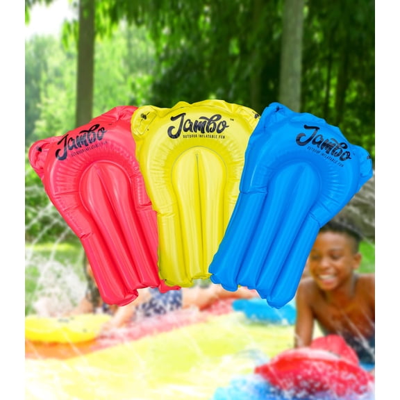 AMBO 3-Pack Inflatable Body Boards – Lightweight Boogie Boards