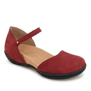 JAMBU Womens Margo Cutout Flat Deep Red - J5MRG03