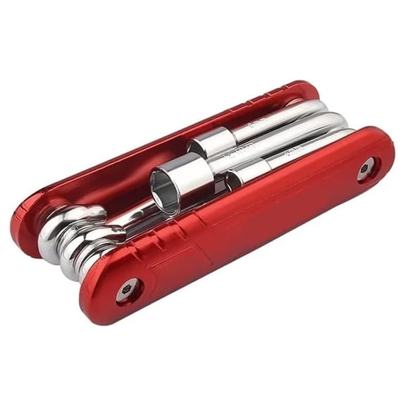 JAMCORAX 6 In 1 Folding Socket Wrench Sets, Metric Multi Function Outter Hexagon Spanner, Portable Socket Wrench for Household and Repairing