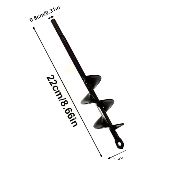 JAMCORAX 8" Garden Auger Drill Bit for Planting,Post Diggers,Digging Holes,Plant Fences Hole Digger Tool for Planting Bulbs Flowers