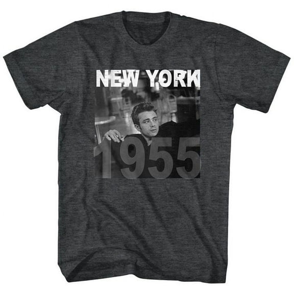 James Dean New York 59 Black Adult T-Shirt Xlt