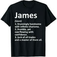 thumbnail image 1 of JAMES Definition Personalized Name Funny Birthday Gift Idea T-Shirt, 1 of 3