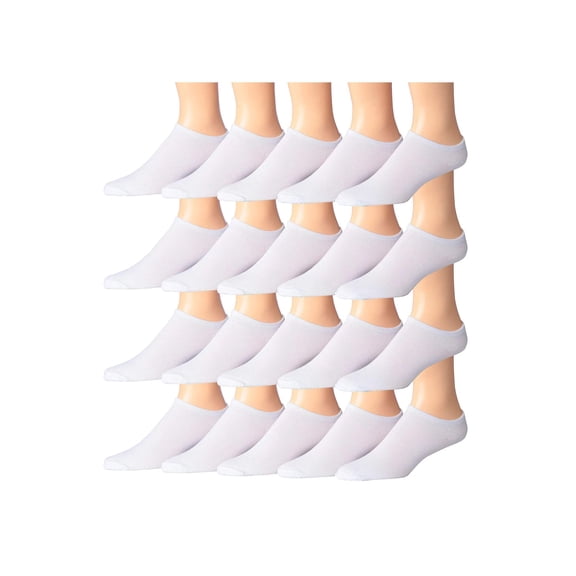 JAMES FIALLO 20-Pack Men's Low Cut Athletic Socks | Premium Blend | Colorful Pattern Variety Pack