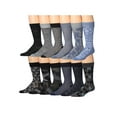 thumbnail image 1 of JAMES FIALLO Mens Gift-Ready Novelty Crew Socks – Colorful Multipack with Trendy Designs (12 Pairs), 1 of 5