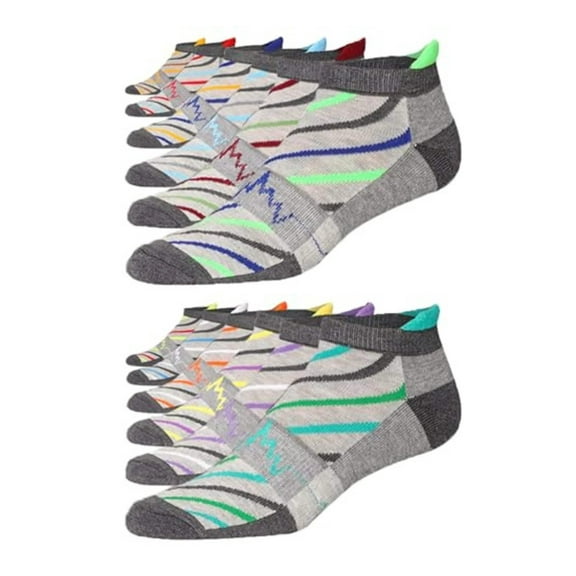 JAMES FIALLO Premium Athletic Low-Cut Performance Socks - 12 Pair Multipack, Moisture-Wicking Comfort for Men