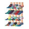 thumbnail image 1 of JAMES FIALLO 20-Pack Men's Low Cut Athletic Socks | Premium Blend | Colorful Pattern Variety Pack, 1 of 1