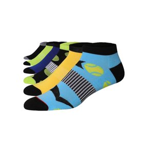 JAMES FIALLO Men's Low Cut Running Socks with Reinforced Heel and Toe, Multiple Colors (6 Pairs)
