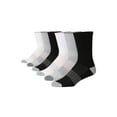 thumbnail image 1 of JAMES FIALLO Men's Athletic Performance Crew Socks, 6-Pack Moisture-Wicking Cushioned, 1 of 6