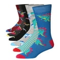 thumbnail image 1 of JAMES FIALLO Men's Multi-Pattern Crew Socks – Fashionable 6-Pair Set, 1 of 1