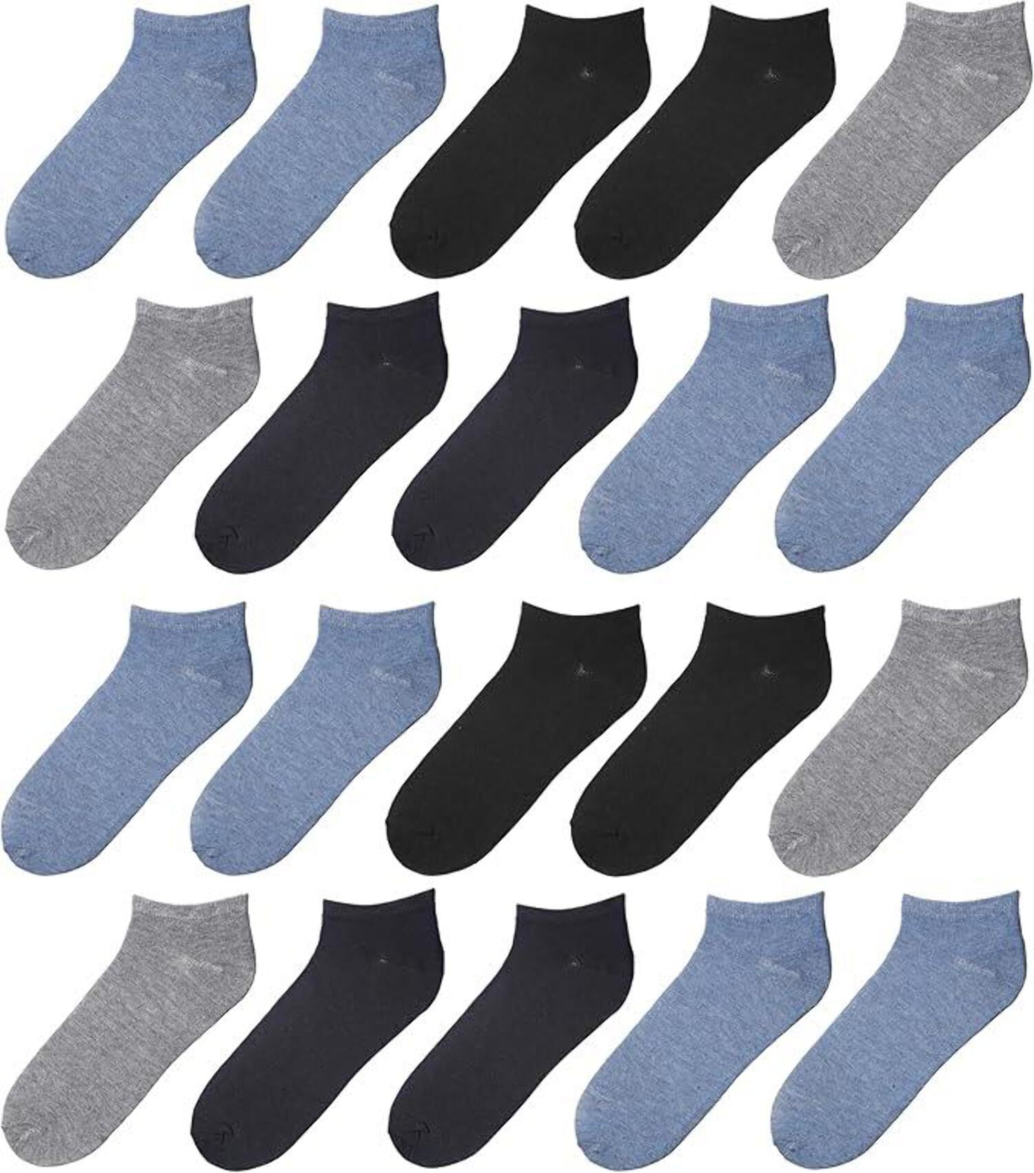 JAMES FIALLO Men's Fashion Low Cut Athletic Socks - Assorted Colors ...