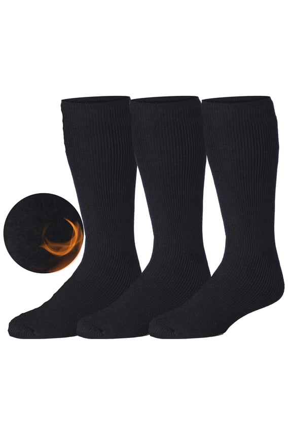 JAMES FIALLO Premium Men's Thermal Comfort Socks - Heavy Duty Winter Warmth - Cold Weather Protection