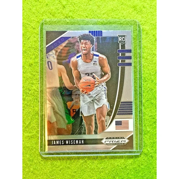 JAMES WISEMAN PRIZM ROOKIE CARD JERSEY #32 MEMPHIS WARRIORS 2020 Prizm