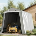JAMFLY Storage Shelter, 6X6 ft Portable Shed, Outdoor Storage Shed with