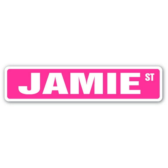 JAMIE Street Sign Childrens Name Room Sign | Indoor/Outdoor | 24" Wide