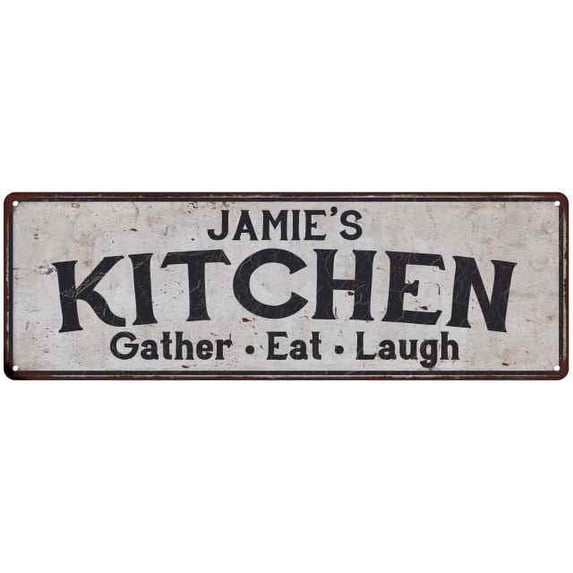JAMIE's Kitchen Rustic Chic Decor Gift 6x18 Sign 106180051143