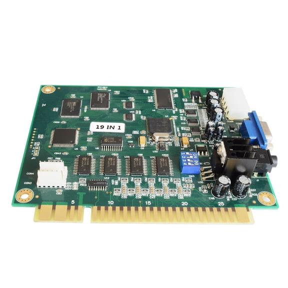 JAMMA Compatible 19 in 1 Game Street Motherboard with Trackball Support CRT/VGA Display Option