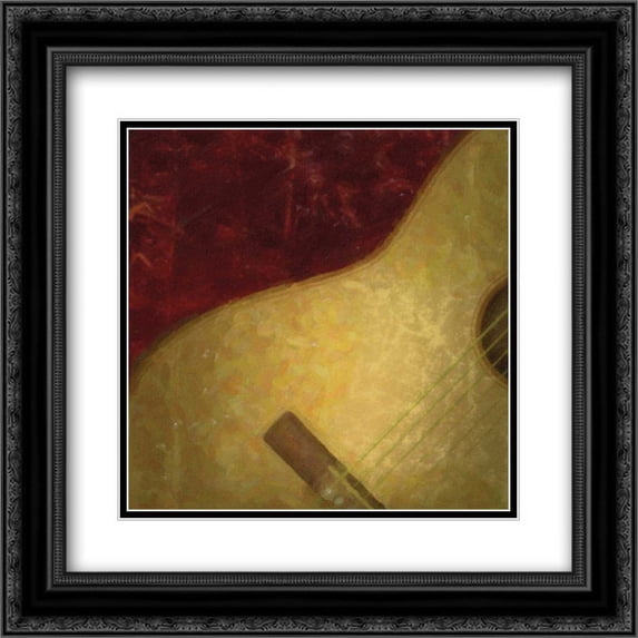JAMMING I-NO BLUR 1 2x Matted 20x20 Black Ornate Framed Art Print by Greene, Taylor