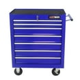 thumbnail image 1 of JAMPOOCA, 55.11 lb, 24.20" Steel 7-Drawer Rolling Tool Chest Blue, 1 of 9