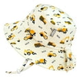 thumbnail image 1 of JAN & JUL 50+ UPF Baby Boy Sun-Hat, with Adjustable Strap, Cotton (M: 6-24 Months, Little Diggers), 1 of 8
