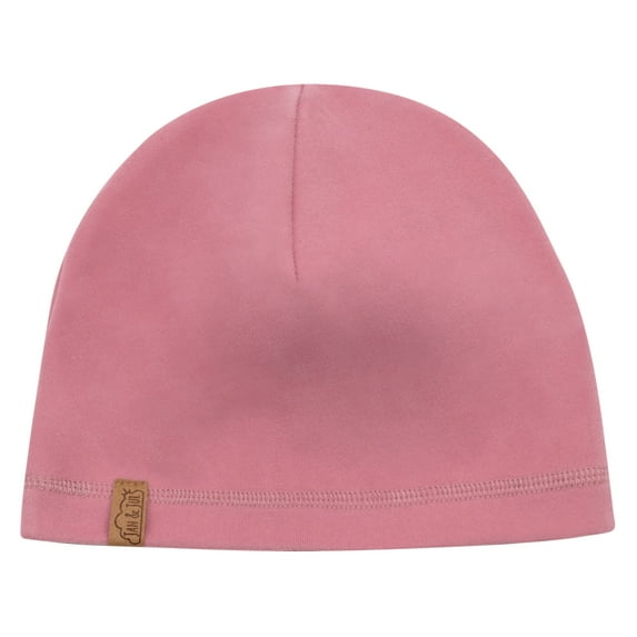 JAN & JUL Baby Toddler Kids Comfy-Fit Beanie Cap for Girls (M: 6-24 Months, Dusty Rose)