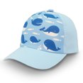 thumbnail image 1 of JAN & JUL Boys Base-Ball Hat for Baby and Toddler, Dinosaur Cap (Blue Whale, 6-24 Months), 1 of 5