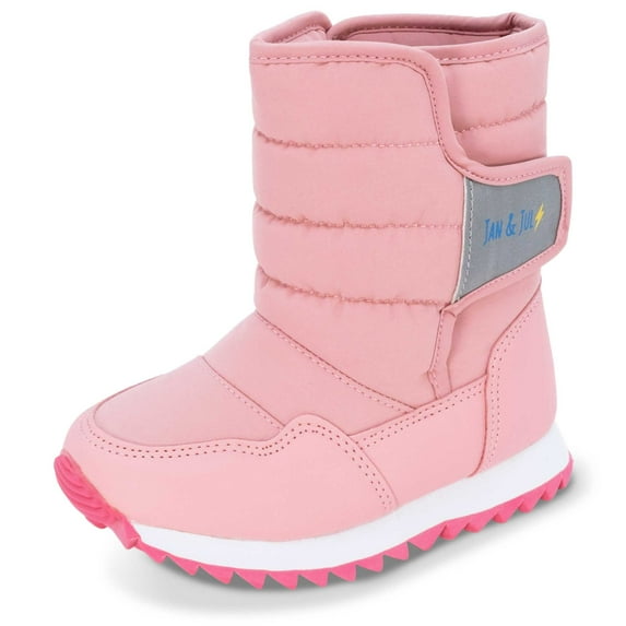 JAN & JUL Kid Girls Tall Sherpa Lined Winter Hiking Boots (Dusty Pink, US Size 12)