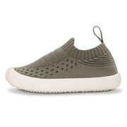 JAN & JUL Kids Boys Girls Slip-on Shoes, Easy-on Washable Sneakers (Earthy Taupe, US Size 11)
