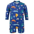 thumbnail image 1 of JAN & JUL One-Piece Toddler Boy Rash Guard with UV Protection (2T, Dino Buddies), 1 of 8